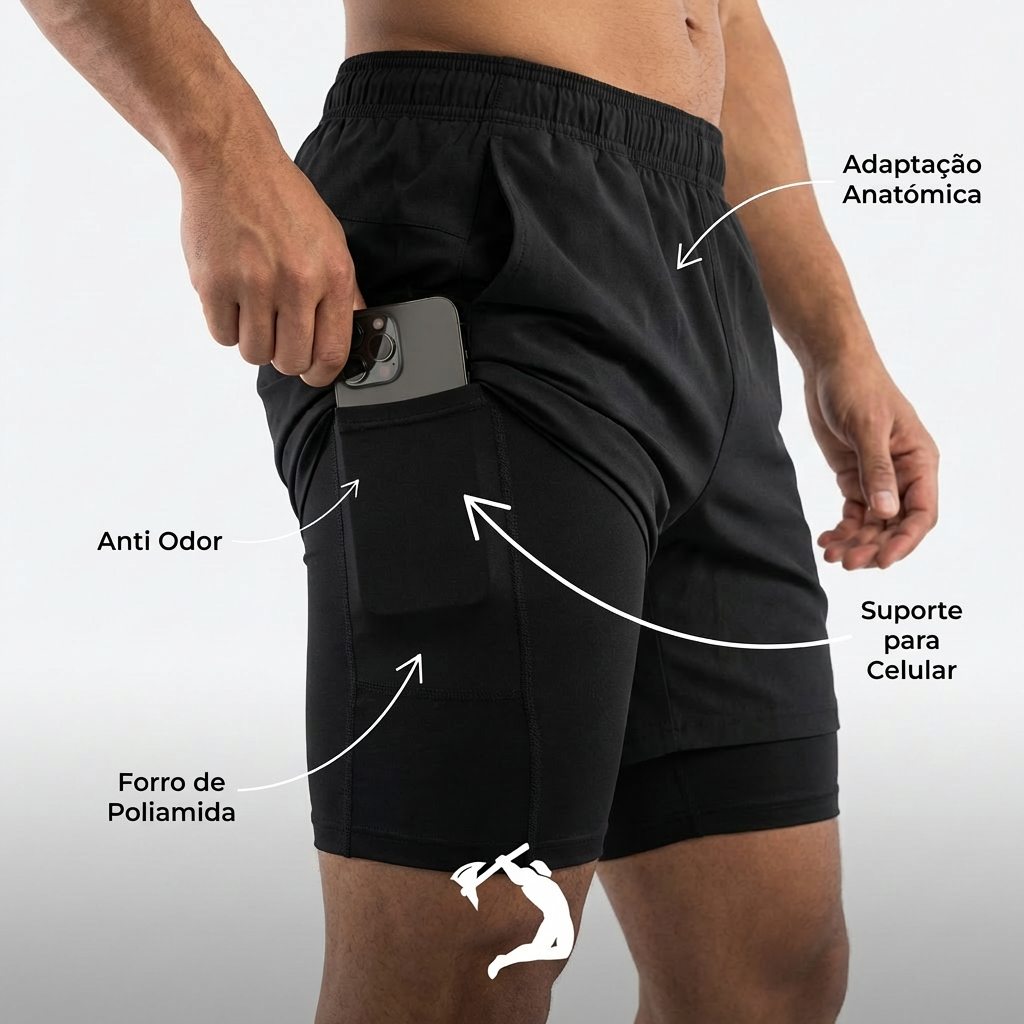 Short Compressão - Preto - Circle