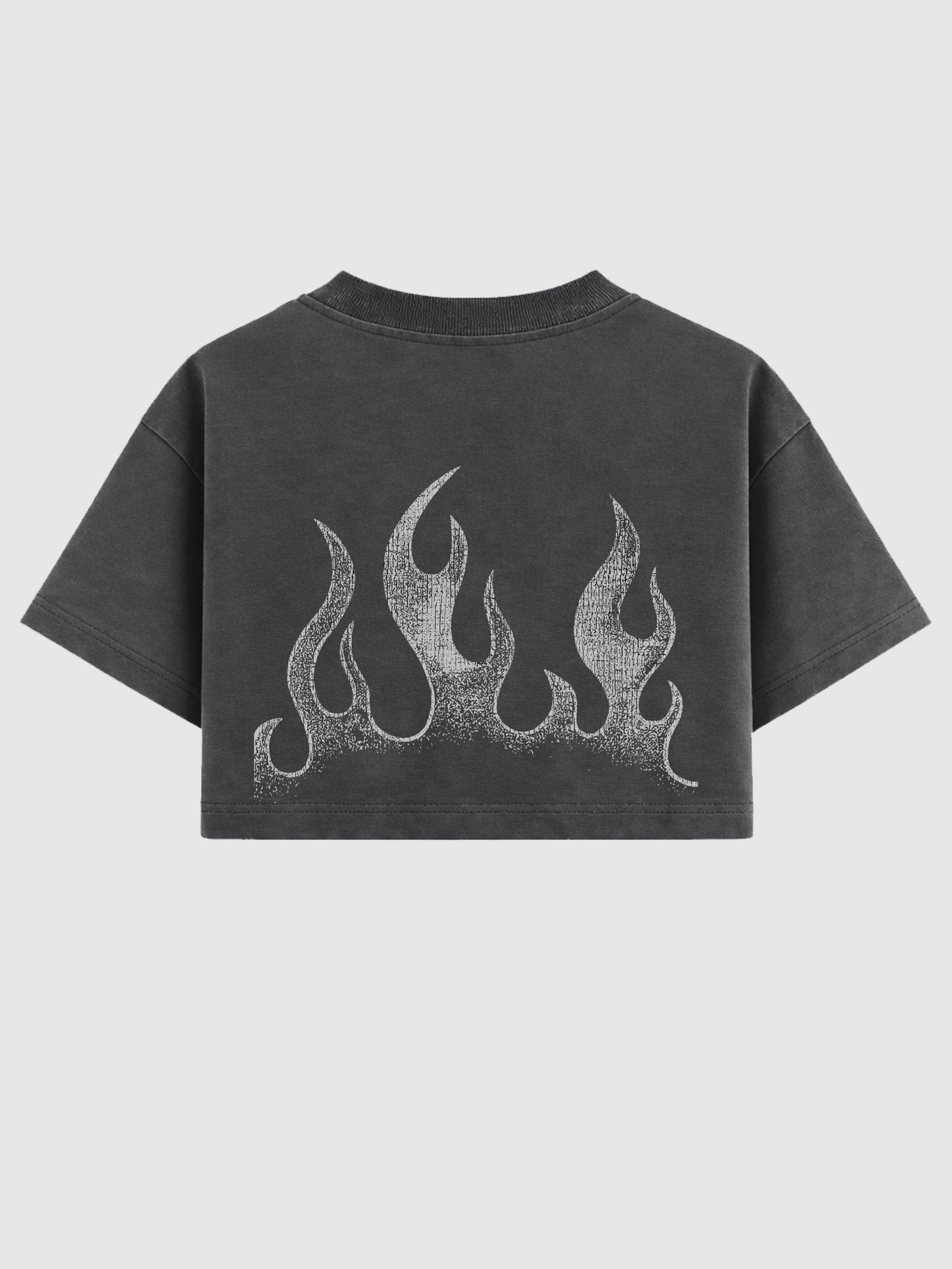 Cropped Oversized - Flame - Chumbo