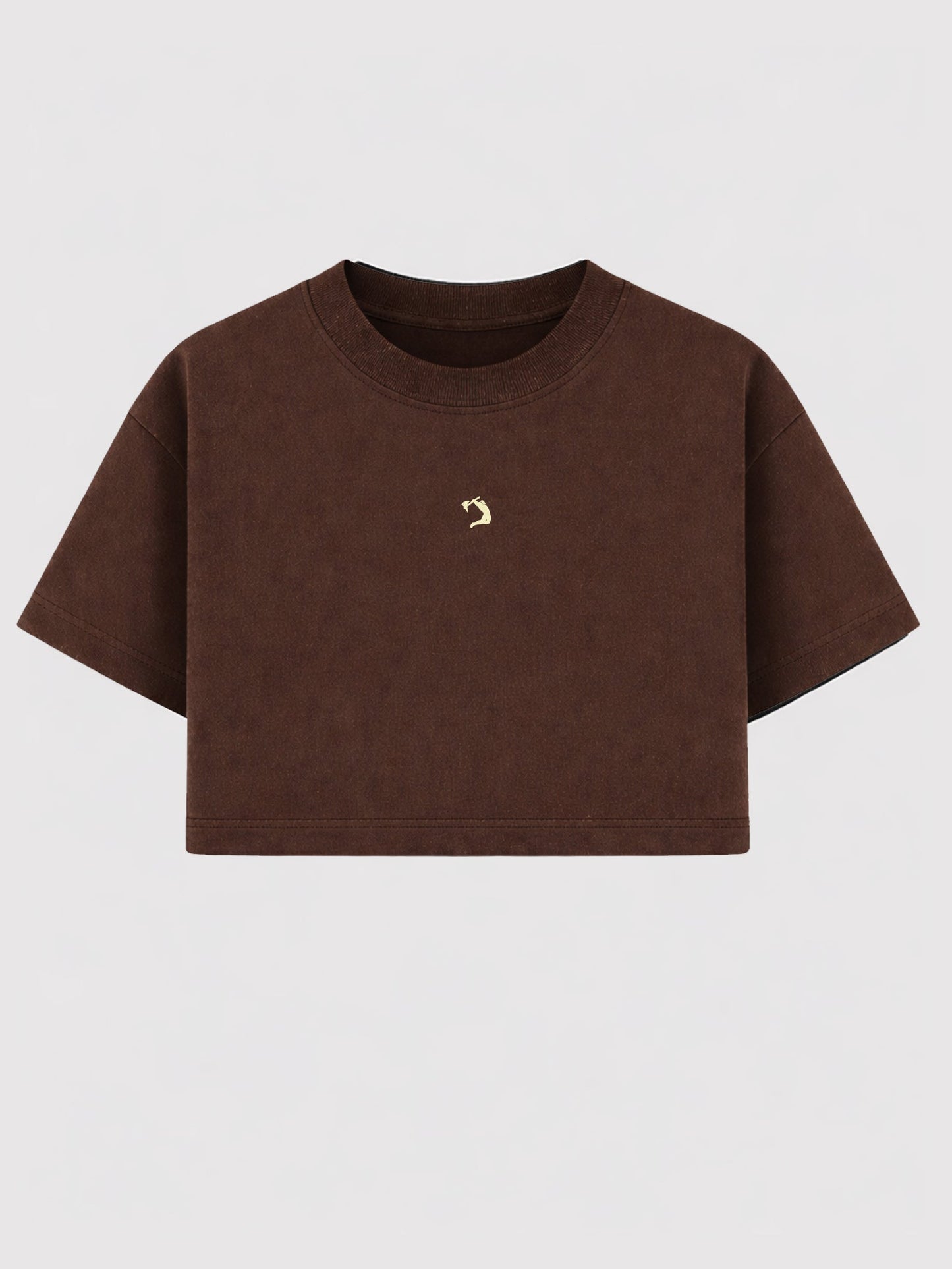 Cropped Oversized - Flame - Marrom